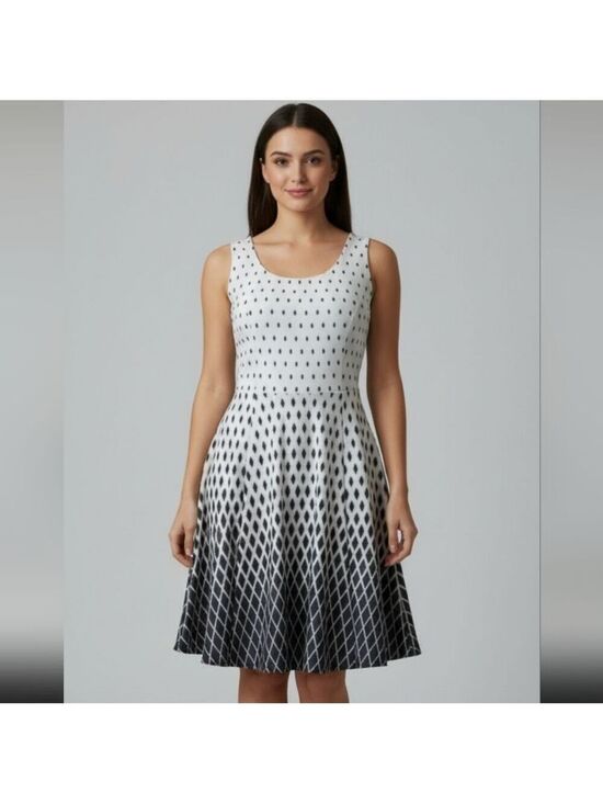Haani Dresses & Skirts - Haani Mini Dress Monochrome Diamond Pattern
